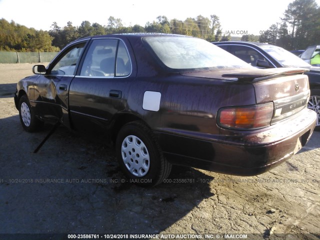 JT2SK11E2N0006711 - 1992 TOYOTA CAMRY DLX MAROON photo 3