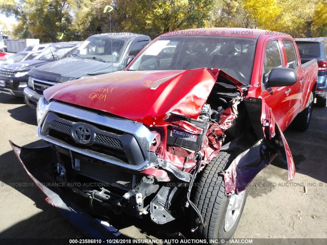 3TMMU4FNXDM060385 - 2013 TOYOTA TACOMA DOUBLE CAB LONG BED MAROON photo 6