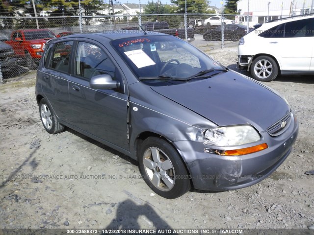 KL1TD66648B162348 - 2008 CHEVROLET AVEO LS GRAY photo 1