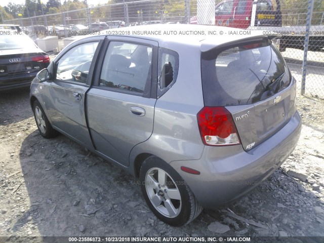 KL1TD66648B162348 - 2008 CHEVROLET AVEO LS GRAY photo 3
