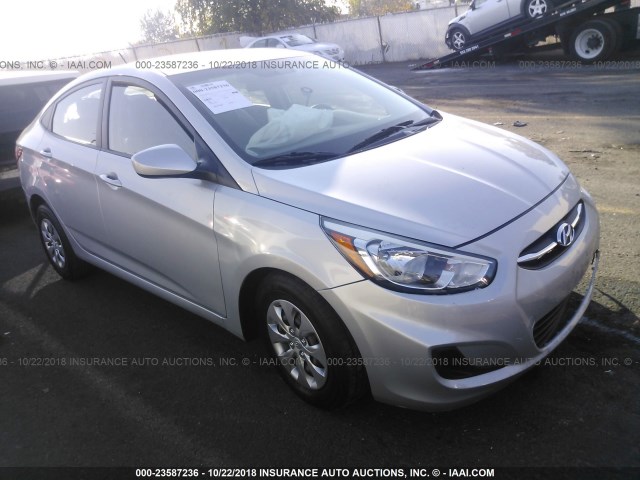 KMHCT4AE4GU032731 - 2016 HYUNDAI ACCENT SE SILVER photo 1