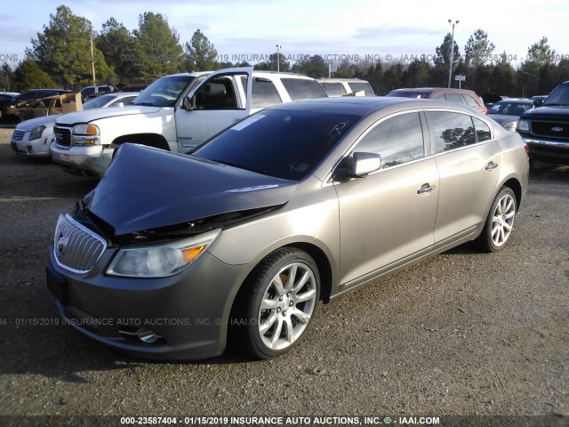 1G4GE5GV4AF255551 - 2010 BUICK LACROSSE CXS BEIGE photo 2