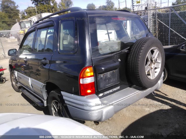 2CNBJ634026900703 - 2002 CHEVROLET TRACKER LT BLACK photo 3