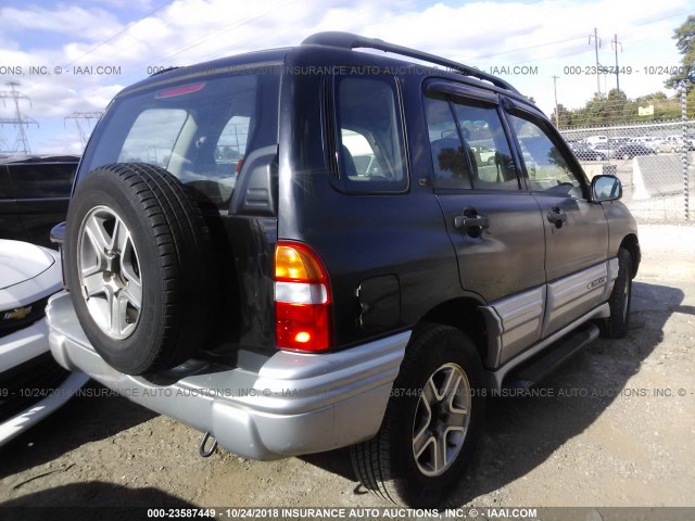 2CNBJ634026900703 - 2002 CHEVROLET TRACKER LT BLACK photo 4