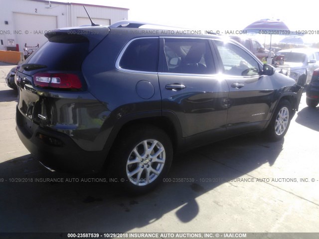 1C4PJMCSXFW615936 - 2015 JEEP CHEROKEE LATITUDE GRAY photo 4