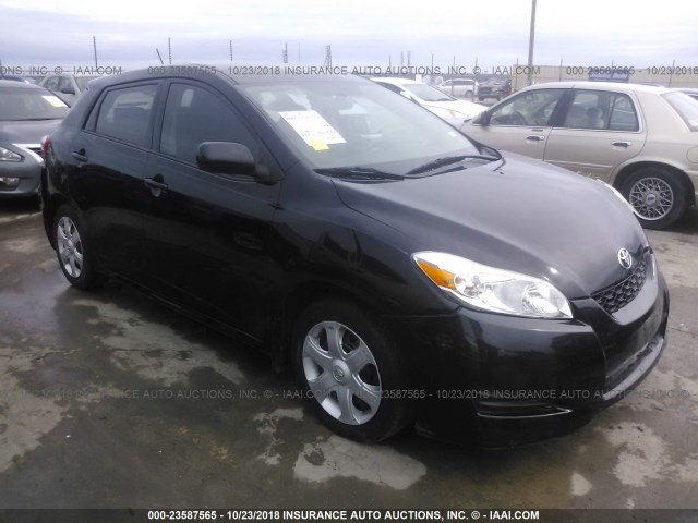 2T1KU40EX9C002485 - 2009 TOYOTA COROLLA MATRIX  BLACK photo 1