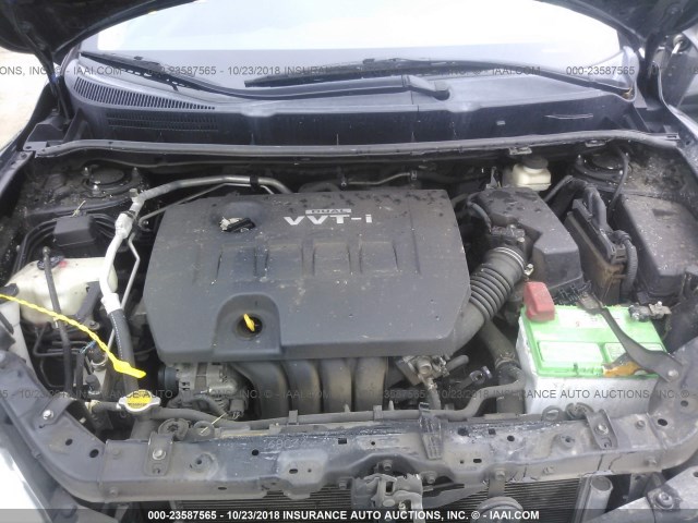 2T1KU40EX9C002485 - 2009 TOYOTA COROLLA MATRIX  BLACK photo 10