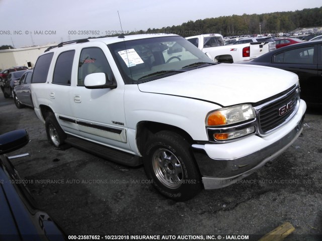 1GKEC13Z73J274330 - 2003 GMC YUKON WHITE photo 1