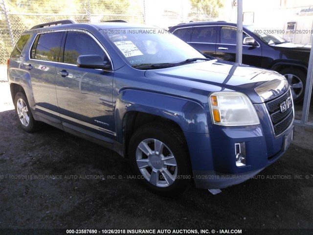 2CTALMEC6B6377081 - 2011 GMC TERRAIN SLE BLUE photo 1