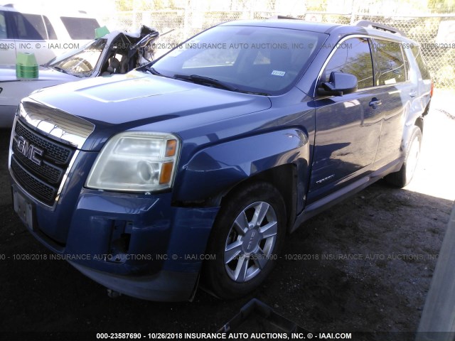 2CTALMEC6B6377081 - 2011 GMC TERRAIN SLE BLUE photo 2