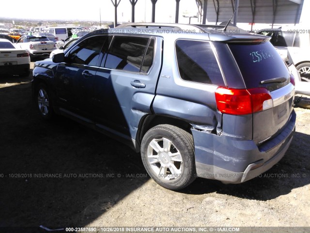 2CTALMEC6B6377081 - 2011 GMC TERRAIN SLE BLUE photo 3