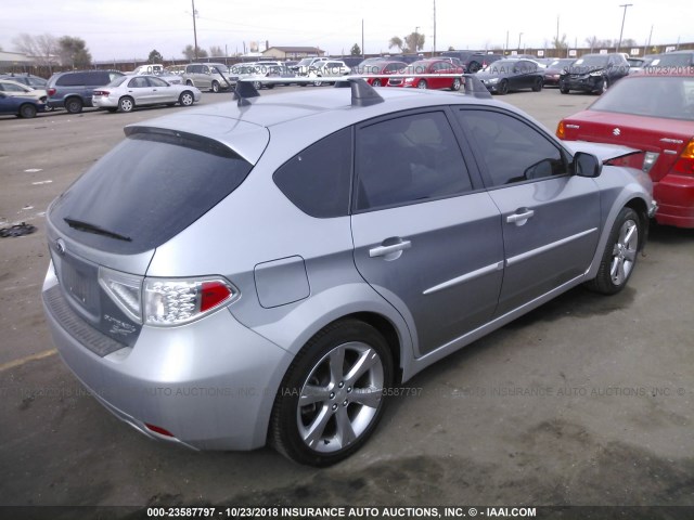 JF1GH6D63BG810859 - 2011 SUBARU IMPREZA OUTBACK SPORT GRAY photo 4