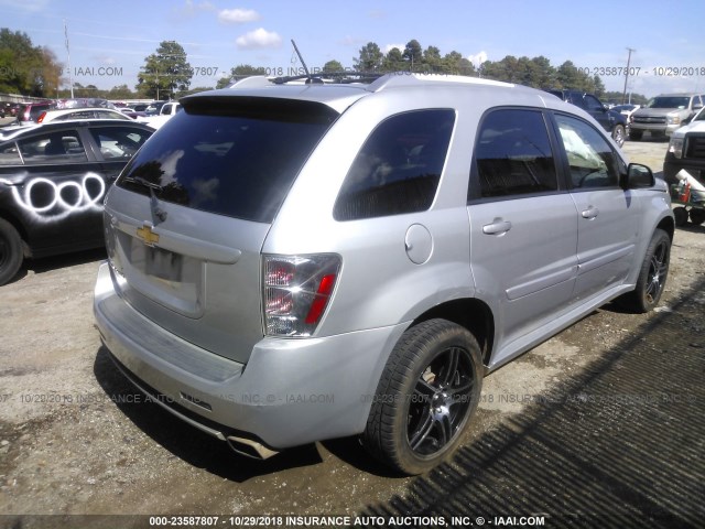 2CNDL937X96218338 - 2009 CHEVROLET EQUINOX SPORT SILVER photo 4