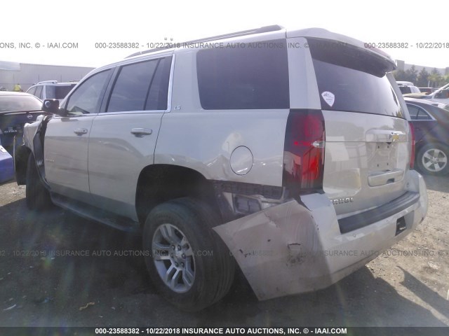 1GNSCAKC5FR298117 - 2015 CHEVROLET TAHOE C1500  LS SILVER photo 3