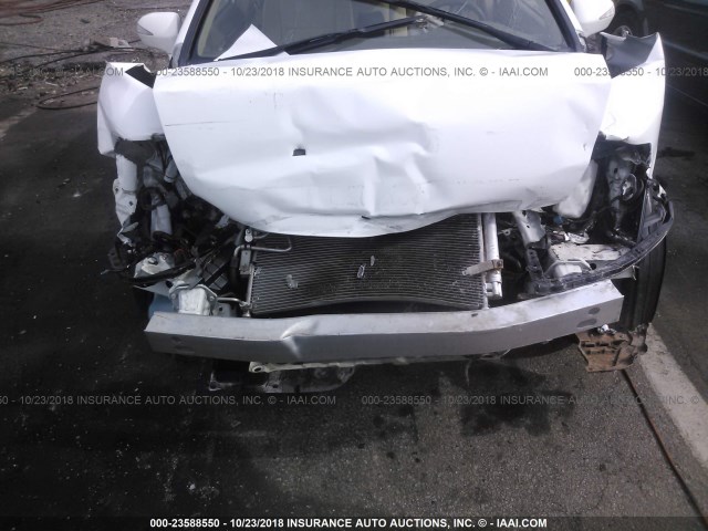 JHMFA36288S013871 - 2008 HONDA CIVIC HYBRID WHITE photo 6