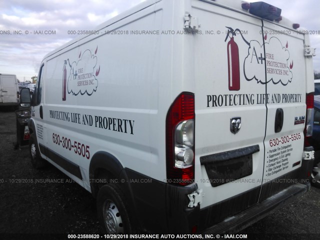 3C6TRVAD0FE500782 - 2015 RAM PROMASTER 1500 1500 STANDARD WHITE photo 3