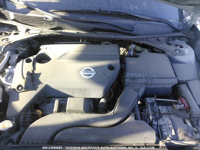 1N4AL3AP0DN550743 - 2013 NISSAN ALTIMA 2.5/S/SV/SL SILVER photo 10