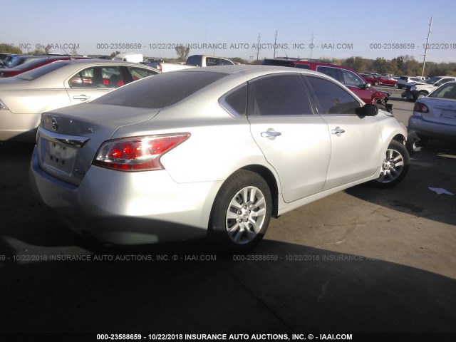 1N4AL3AP0DN550743 - 2013 NISSAN ALTIMA 2.5/S/SV/SL SILVER photo 4