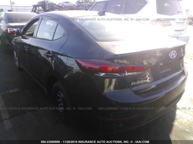 5NPD84LF6JH218739 - 2018 HYUNDAI ELANTRA SEL/VALUE/LIMITED BLACK photo 3