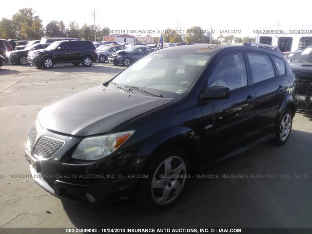 5Y2SL65846Z413092 - 2006 PONTIAC VIBE BLACK photo 2