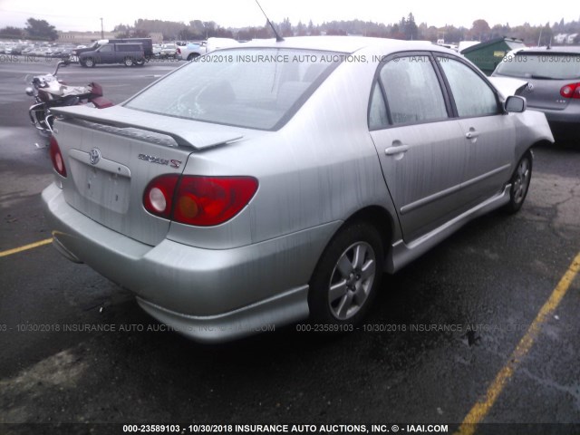 1NXBR32E54Z292926 - 2004 TOYOTA COROLLA CE/LE/S SILVER photo 4