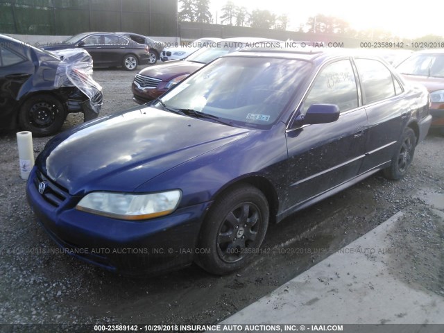 JHMCG66892C027335 - 2002 HONDA ACCORD EX/SE BLUE photo 2