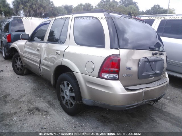 5GADS13S742166199 - 2004 BUICK RAINIER CXL GOLD photo 3