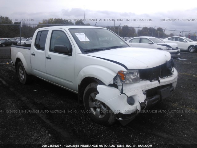 1N6AD0FVXCC415855 - 2012 NISSAN FRONTIER SV/SL WHITE photo 1