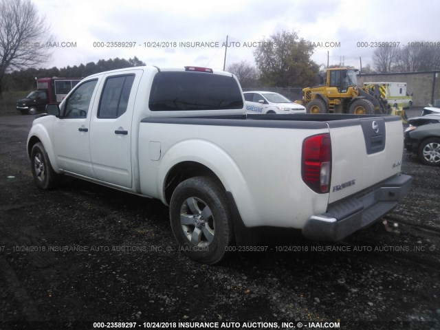 1N6AD0FVXCC415855 - 2012 NISSAN FRONTIER SV/SL WHITE photo 3