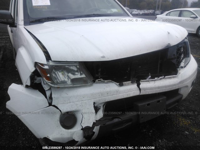 1N6AD0FVXCC415855 - 2012 NISSAN FRONTIER SV/SL WHITE photo 6