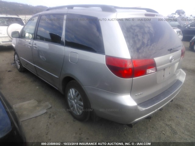 5TDZA23C85S315719 - 2005 TOYOTA SIENNA CE/LE SILVER photo 3