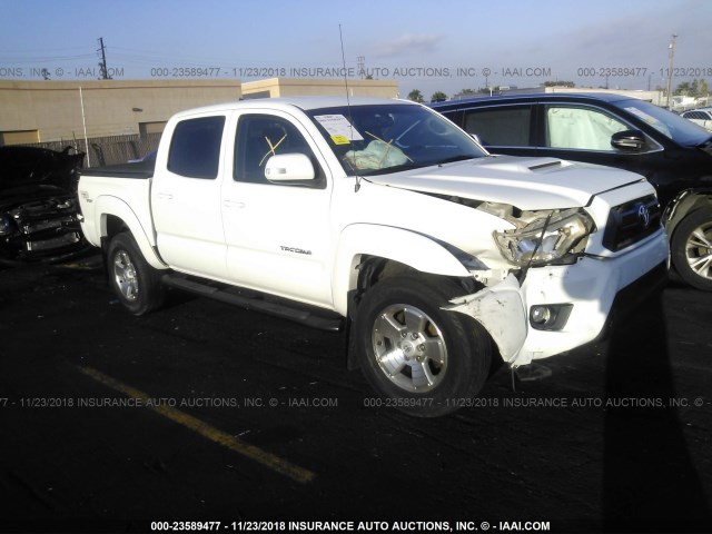 3TMJU4GN5CM138359 - 2012 TOYOTA TACOMA DOUBLE CAB PRERUNNER WHITE photo 1