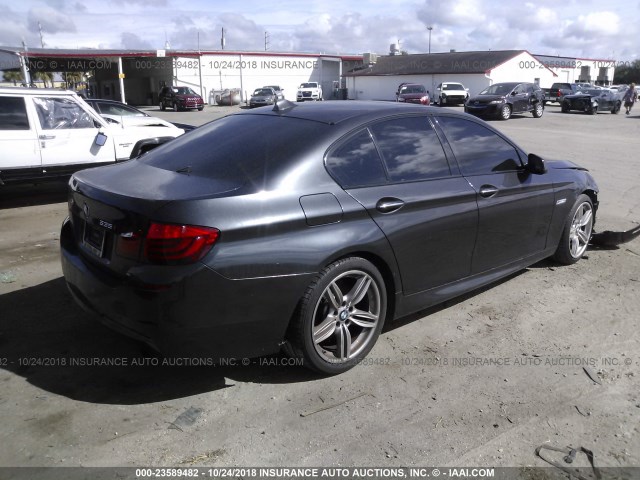 WBAFR7C54DC826416 - 2013 BMW 535 I BLACK photo 4