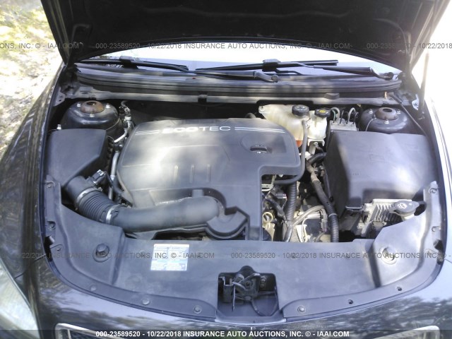 1G1ZG57B69F194303 - 2009 CHEVROLET MALIBU LS შავი ფოტო 10