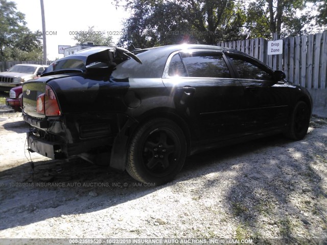 1G1ZG57B69F194303 - 2009 CHEVROLET MALIBU LS შავი ფოტო 4