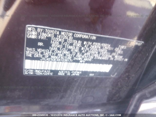 JTLKE50EX81038171 - 2008 TOYOTA SCION XB Tünd qırmızı foto 9