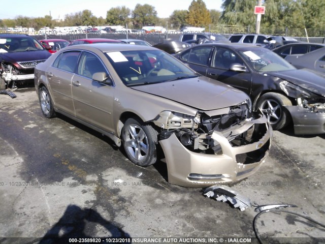 1G1ZH57B884223629 - 2008 CHEVROLET MALIBU 1LT GOLD photo 1