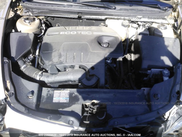 1G1ZH57B884223629 - 2008 CHEVROLET MALIBU 1LT GOLD photo 10