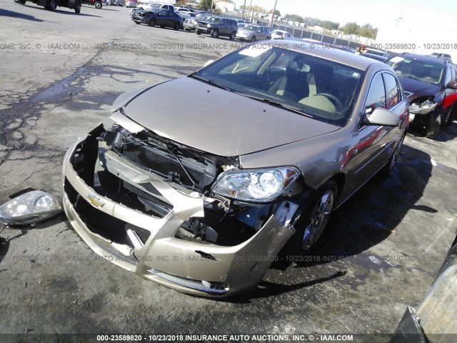 1G1ZH57B884223629 - 2008 CHEVROLET MALIBU 1LT GOLD photo 2