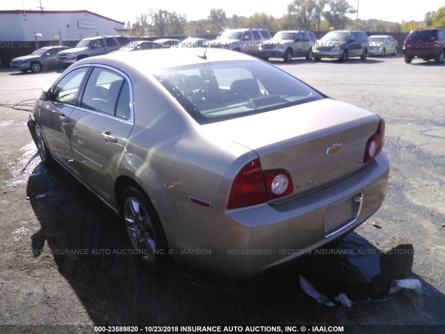 1G1ZH57B884223629 - 2008 CHEVROLET MALIBU 1LT GOLD photo 3