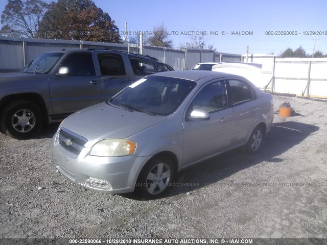 KL1TD56EX9B640968 - 2009 CHEVROLET AVEO LS/LT ვერცხლისფერი ფოტო 2