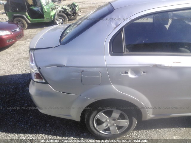 KL1TD56EX9B640968 - 2009 CHEVROLET AVEO LS/LT ვერცხლისფერი ფოტო 6