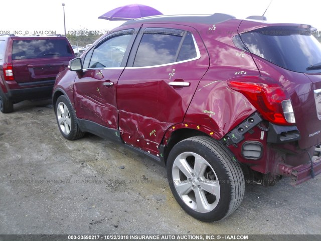 KL4CJCSB9FB214566 - 2015 BUICK ENCORE RED photo 3