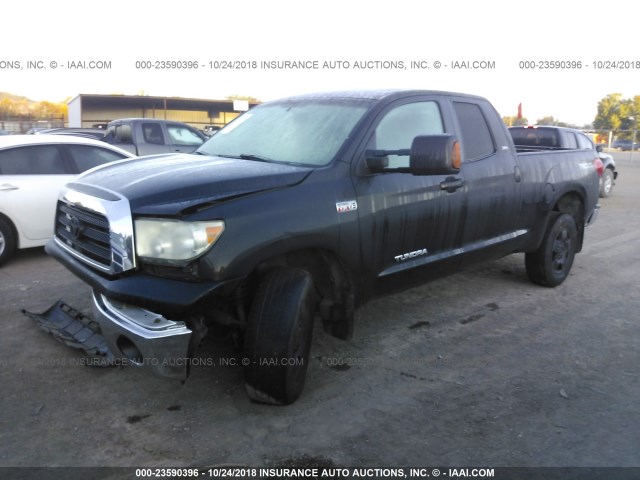 5TBBV54197S488486 - 2007 TOYOTA TUNDRA DOUBLE CAB SR5 BLACK photo 2