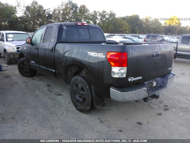 5TBBV54197S488486 - 2007 TOYOTA TUNDRA DOUBLE CAB SR5 BLACK photo 3