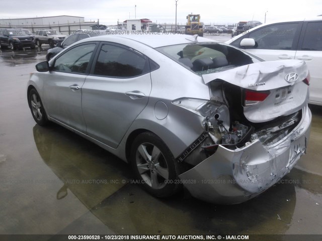 KMHDH4AE0DU791409 - 2013 HYUNDAI ELANTRA GLS/LIMITED ვერცხლისფერი ფოტო 3