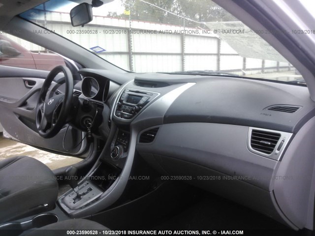 KMHDH4AE0DU791409 - 2013 HYUNDAI ELANTRA GLS/LIMITED ვერცხლისფერი ფოტო 5