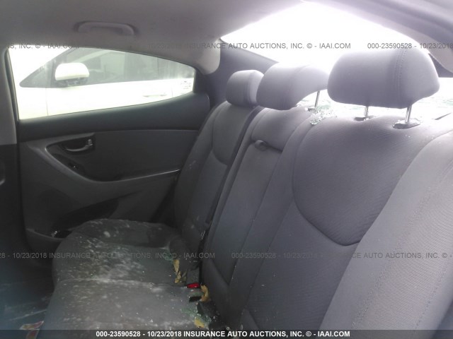 KMHDH4AE0DU791409 - 2013 HYUNDAI ELANTRA GLS/LIMITED ვერცხლისფერი ფოტო 8