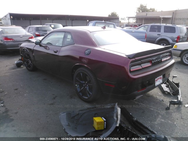 2C3CDZAG2JH332508 - 2018 DODGE CHALLENGER SXT RED photo 3