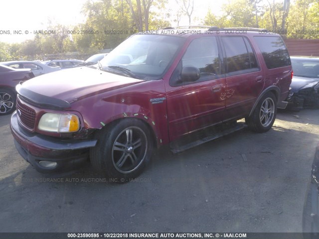 1FMRU16W11LB53902 - 2001 FORD EXPEDITION XLT BURGUNDY photo 2